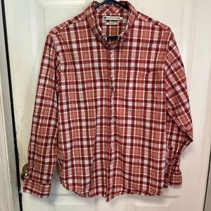 Southern Proper Henning Shirt Red and White Plaid Button-Down Shirt